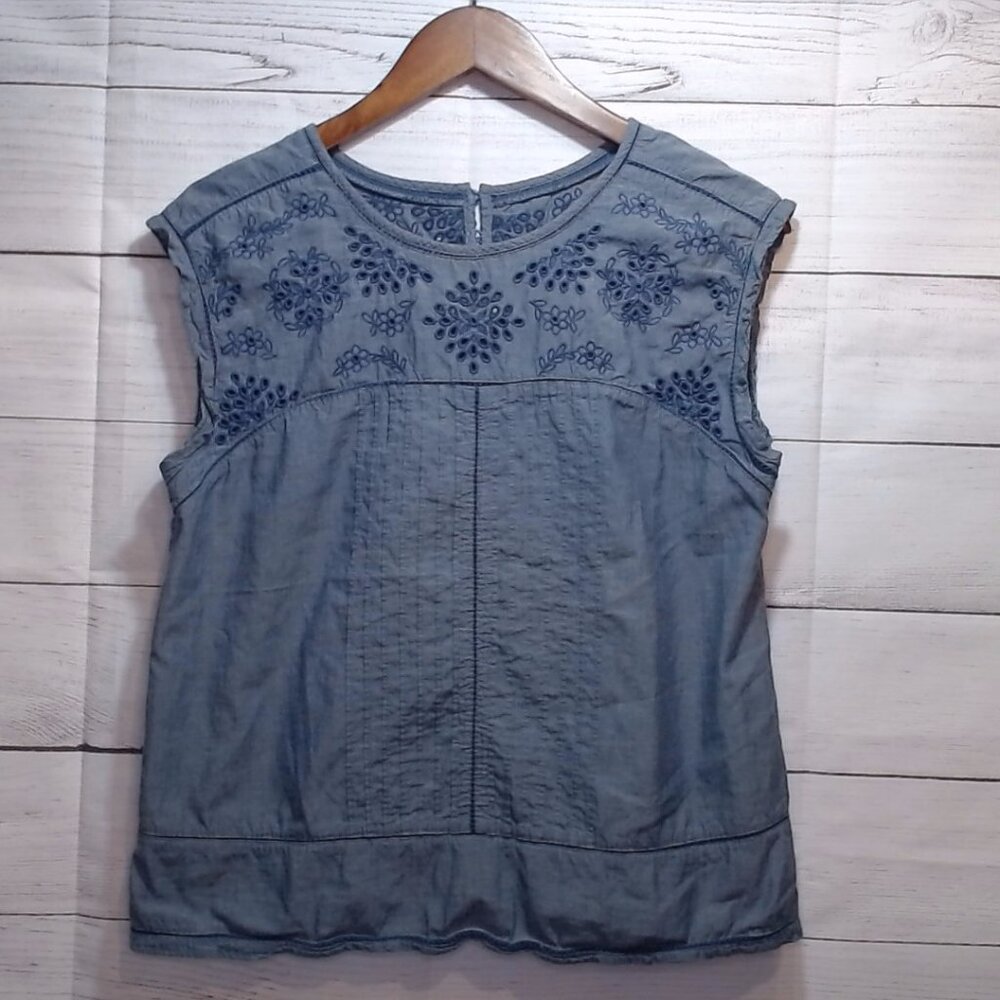 A&F Blue Top